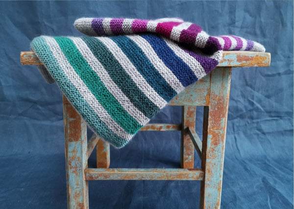 Scottish Rainbow Blanket knitting pattern - digital or hard copy