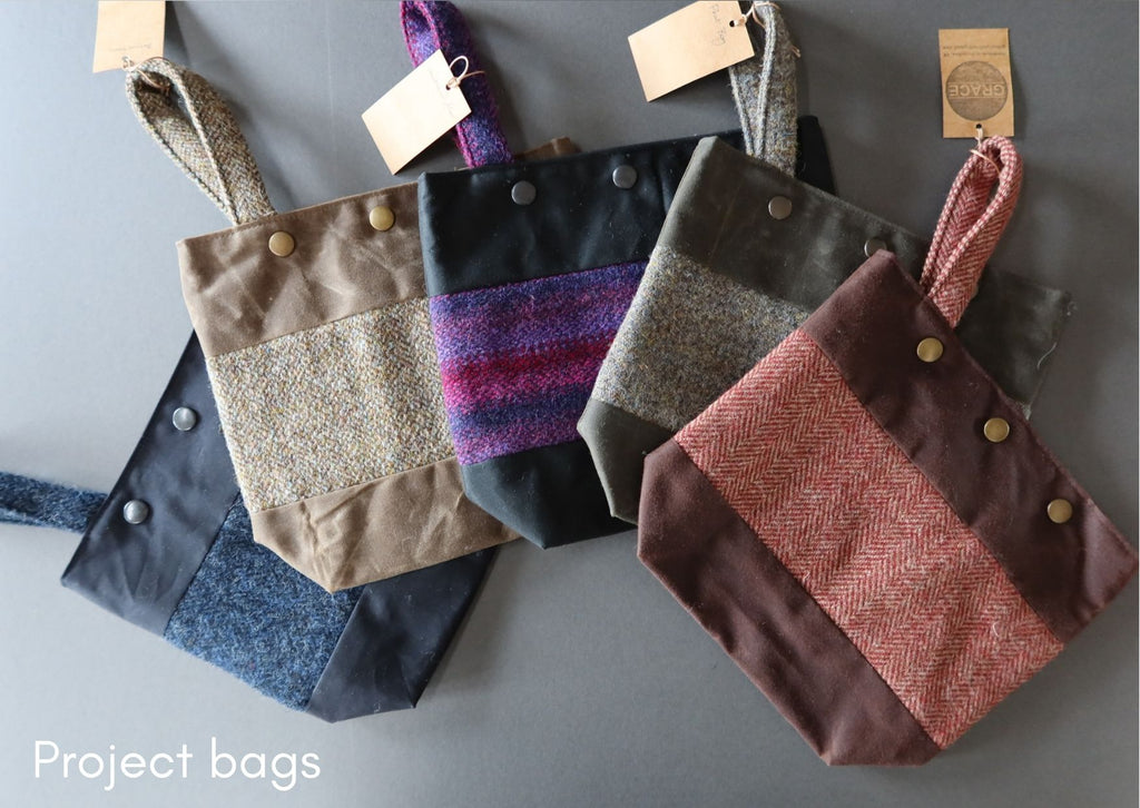 Waxed canvas project bag best sale