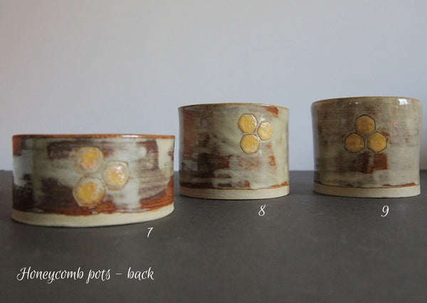 Honeycomb dishes, pots & pincushions - MADE BY ME Ceramic dishes - Provenance Craft Co