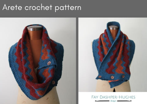 Arete crochet pattern - digital or hard copy - Provenance Craft Co