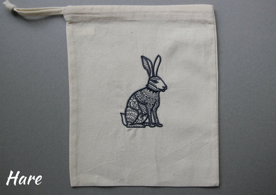 Bag embroidery kits (Fauna - 8 designs & 5 colourways to choose from) - Provenance Craft Co