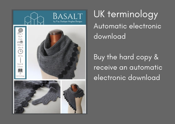 Basalt crochet pattern - digital or hard copy - Provenance Craft Co