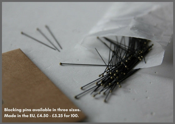 Blocking pins three sizes available (100 per pack) - Made in The Czech Republic - Provenance Craft Co