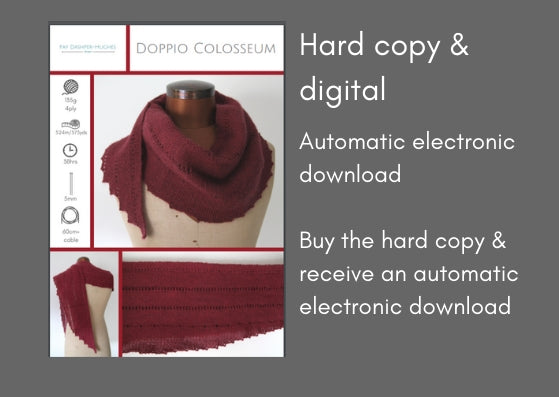 Doppio Colosseum knitting pattern - digital or hard copy - Provenance Craft Co