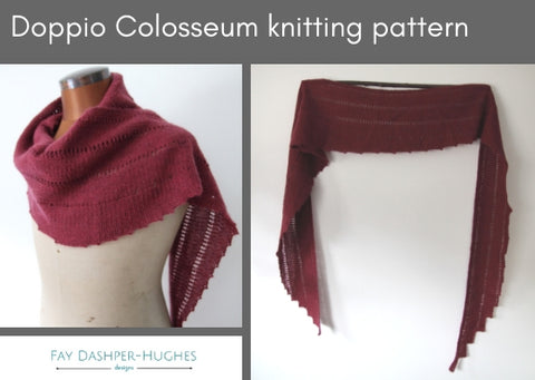Doppio Colosseum knitting pattern - digital or hard copy - Provenance Craft Co