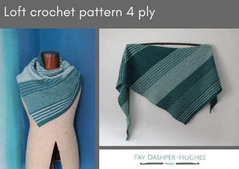 Loft crochet pattern 4 ply - digital or hard copy - Provenance Craft Co