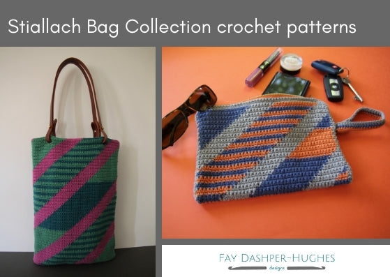 Stiallach Bag Collection crochet pattern - digital or hard copy - Provenance Craft Co