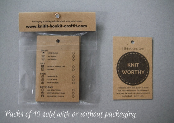Worthy gift tags - pack of 10 - Provenance Craft Co