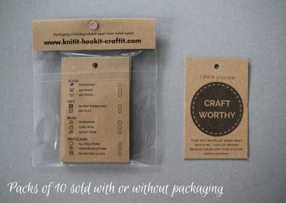 Worthy gift tags - pack of 10 - Provenance Craft Co